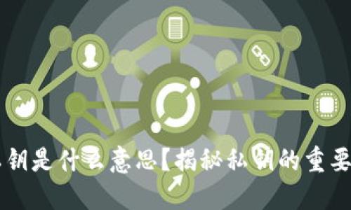 ### 私钥是什么意思?揭秘私钥的重要性与应用