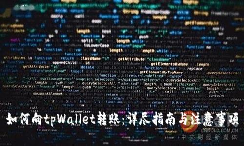 如何向tpWallet转账：详尽指南与注意事项